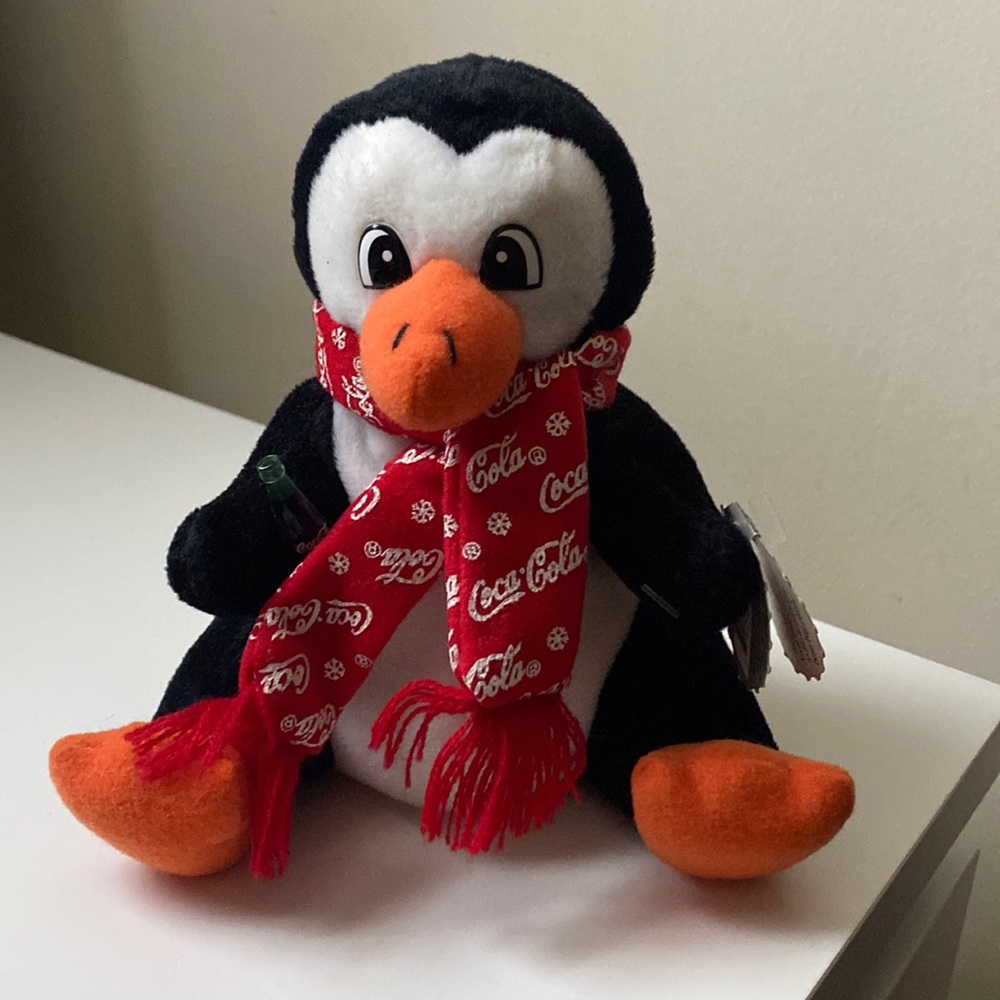 Coca Cola Collectible Plush Penguin 5”